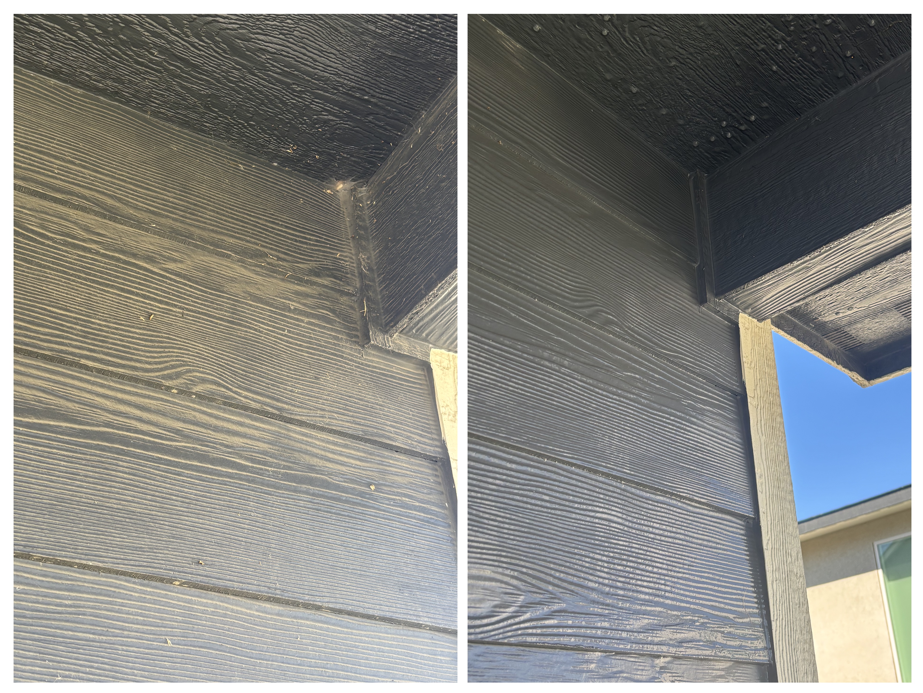House siding soft wash before and after